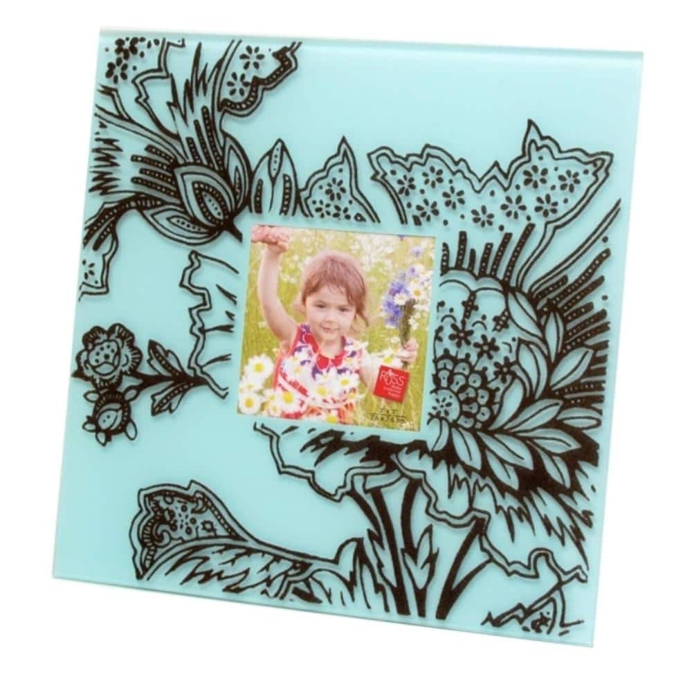 BreeBe - Velvet Square Frame - Blue - Blue, Black