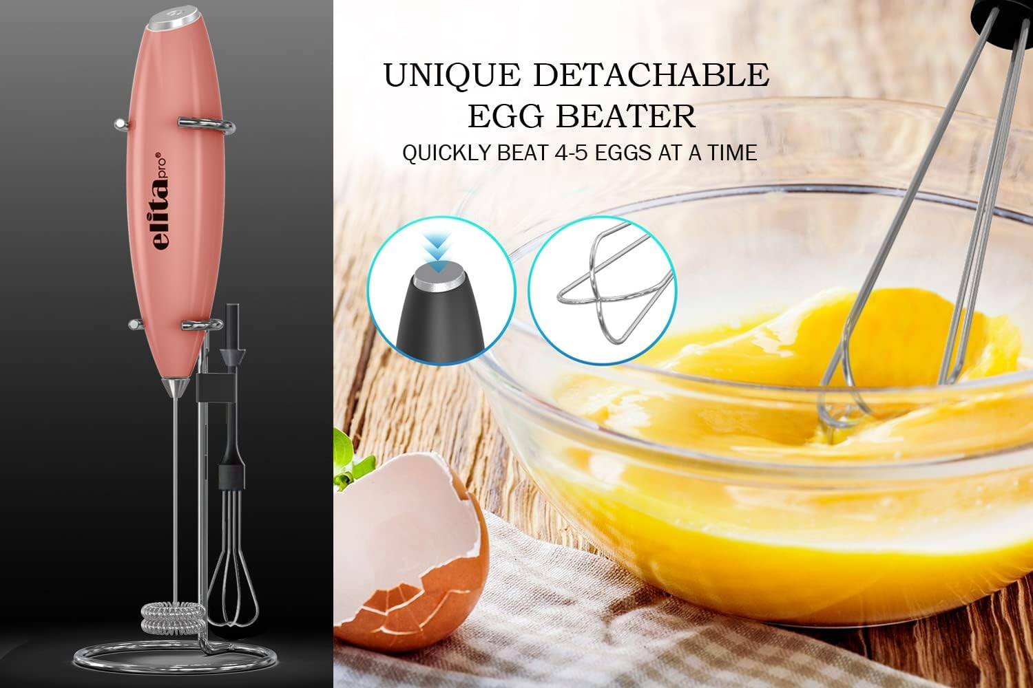 UNIQUE DETACHABLE EGG BEATER  
QUICKLY BEAT 4-5 EGGS AT A TIME