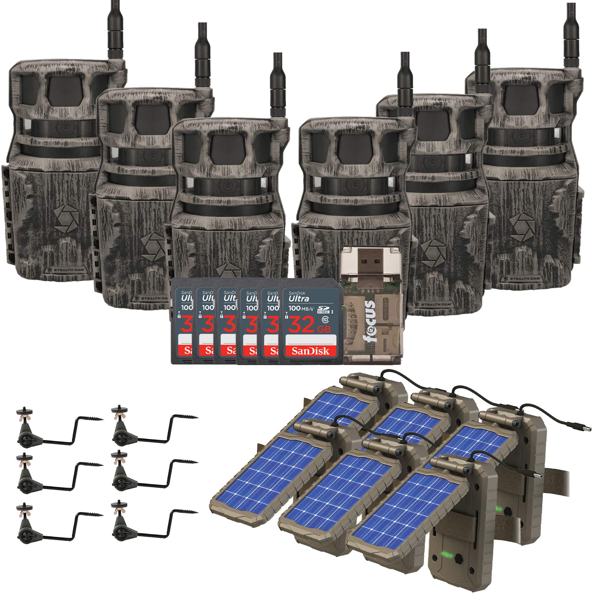 Stealth Cam - Revolver 40MP Pro 360 Degree Cellular Trail Camera (6 Pack)