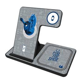 Keyscaper - Black Indianapolis Colts 3-in-1 Charging Station - Black