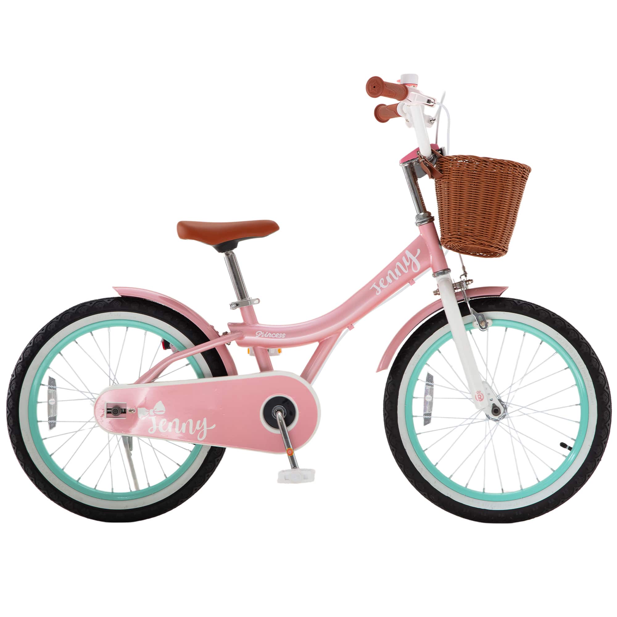 "RoyalBaby - Princess Girl Kid Outdoor Bicycle 18"" with Kickstand, Jenny/Pink-Mint - Pink with Mint" price history on PriceWatchPro