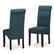 Front. Simpli Home - Cosmopolitan Deluxe Tufted Parson Chair (Set of 2) - Denim Blue.