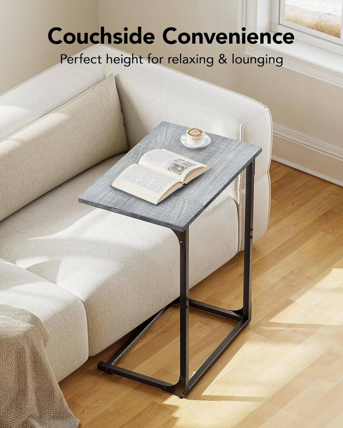 Couchside Convenience  
Perfect height for relaxing & lounging