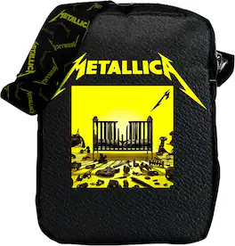 PopMarket - Metallica - Rocksax - Metallica - M72 Logo - Crossbody Bag with Stash Pockets (Black) - Multicolor