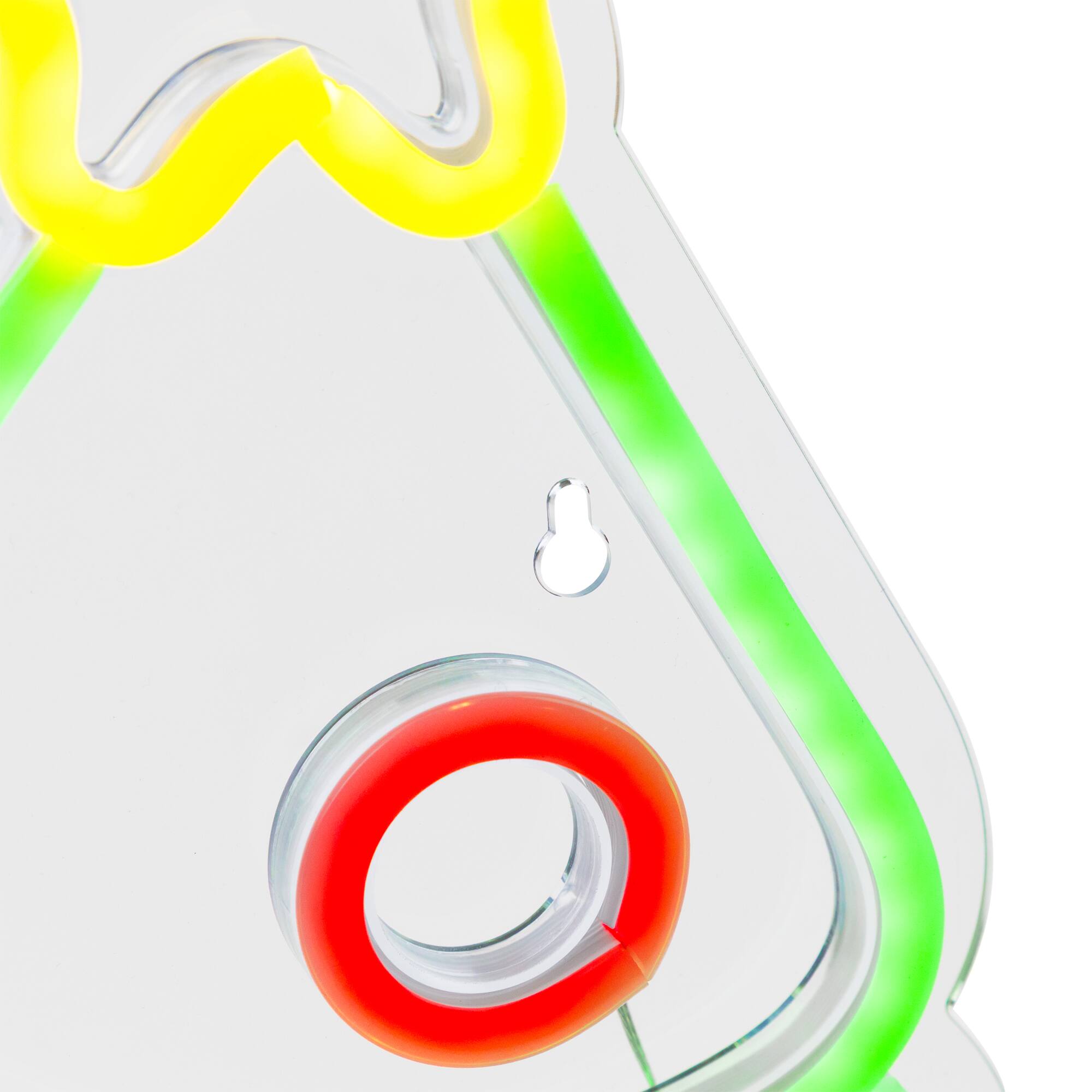 Alt View 5. Northlight - Christmas Tree LED Neon Lighted Wall or Window Decoration - 15" - Multi.