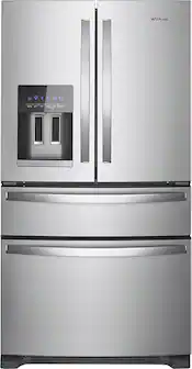 Whirlpool - 36 in. Wide 25 cu. ft. Wide French Door Bottom Mount Refrigerator with Two-Tier Freezer Storage - Stainless Steel