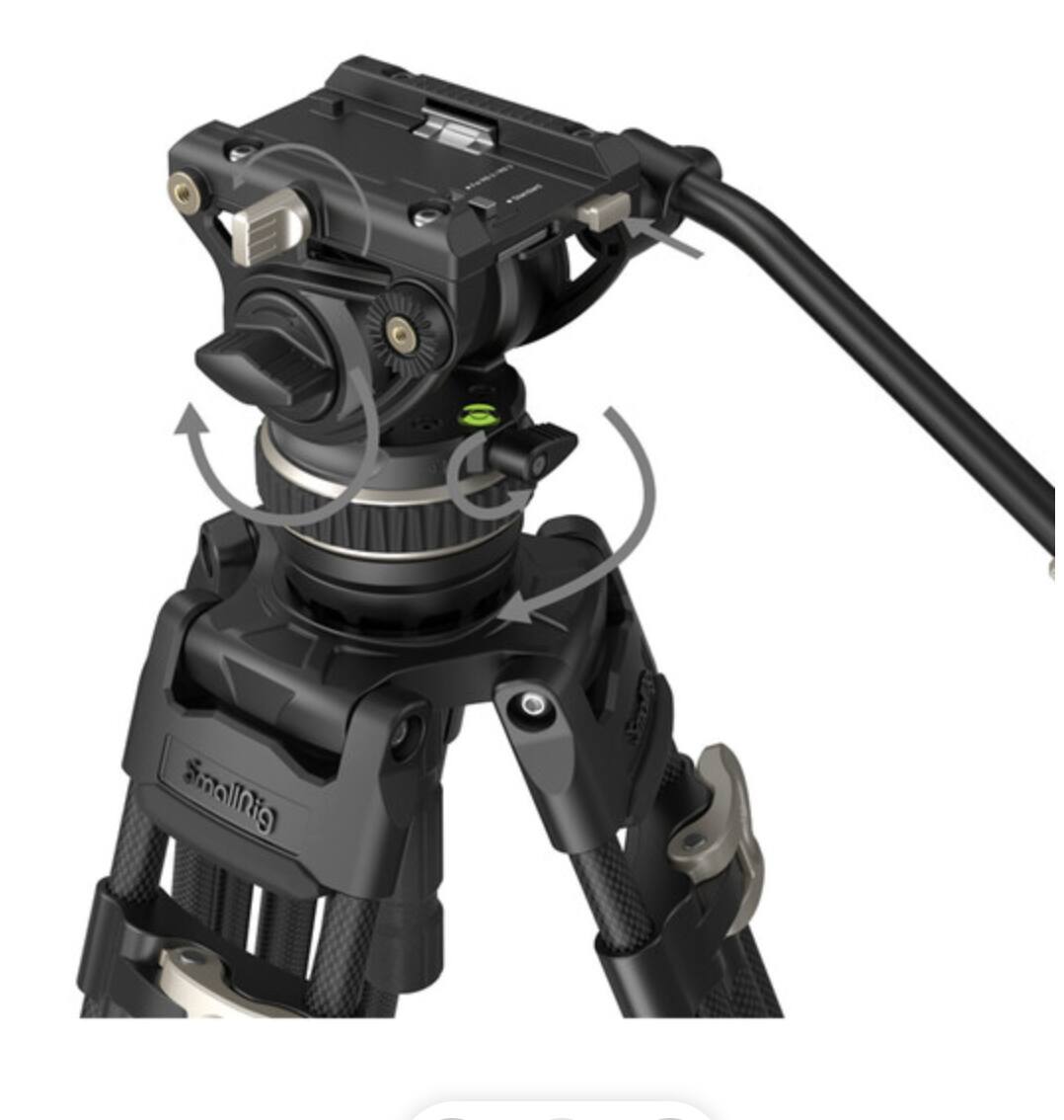 Alt View 2. Smallrig - SmallRig Heavy-Duty Carbon Fiber Tripod 3989.