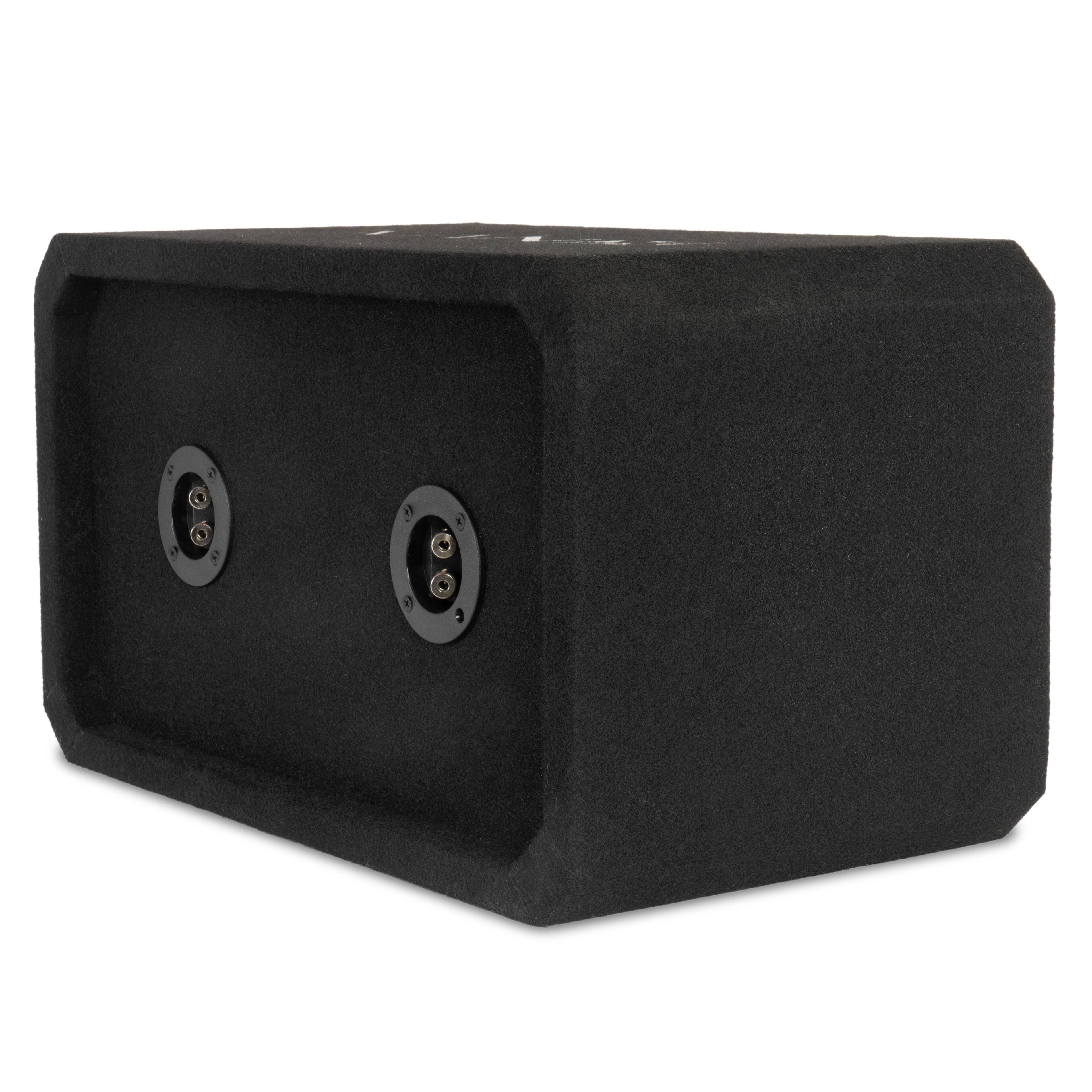 Alt View 3. NVX - NE82S Dual 8" Sealed 3/4" MDF Subwoofer Enclosure.