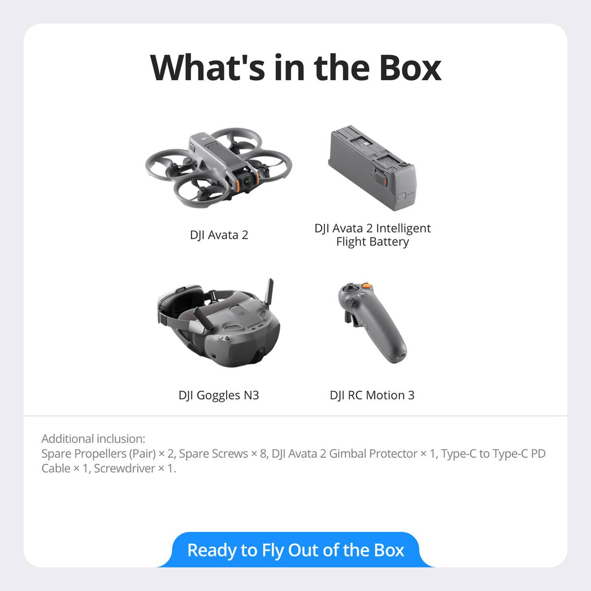 Bundle DJI Avata 2 Fly Smart Combo with 1 Battery CP.FP