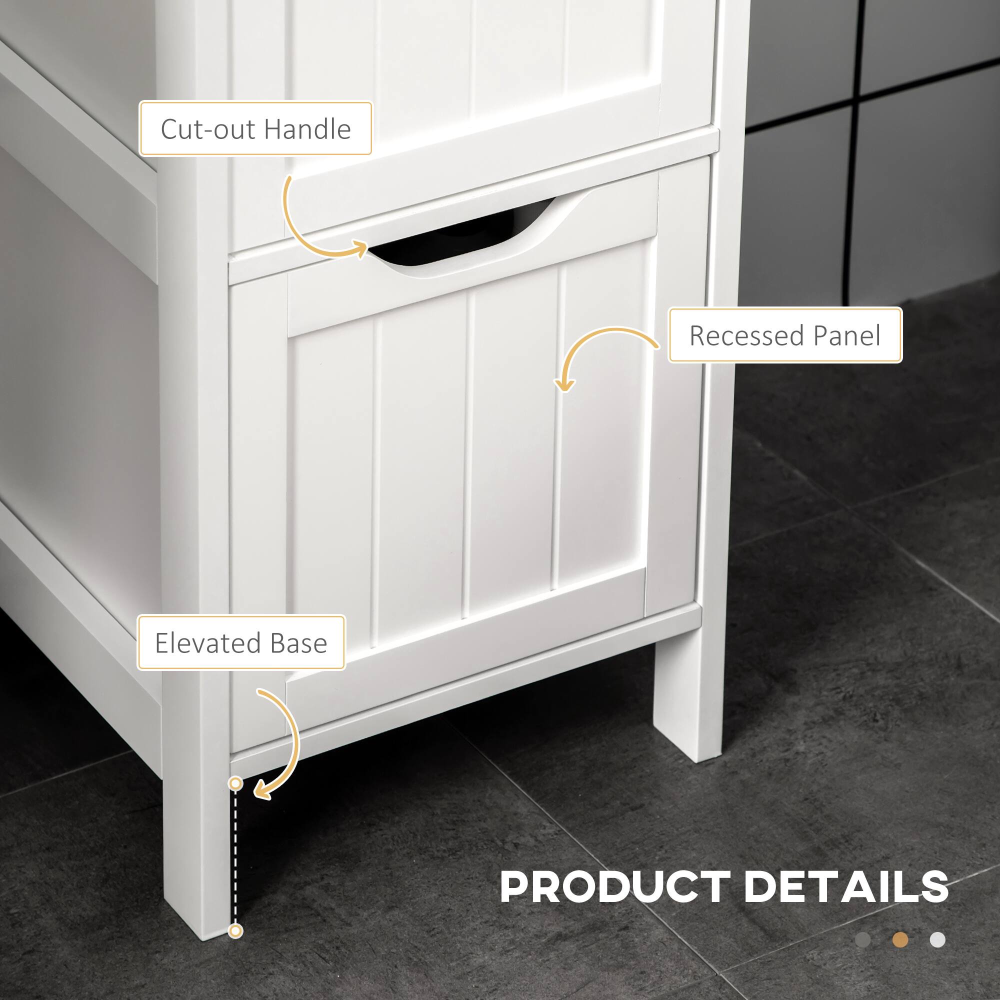 PRODUCT DETAILS

Cut-out Handle
Recessed Panel
Elevated Base