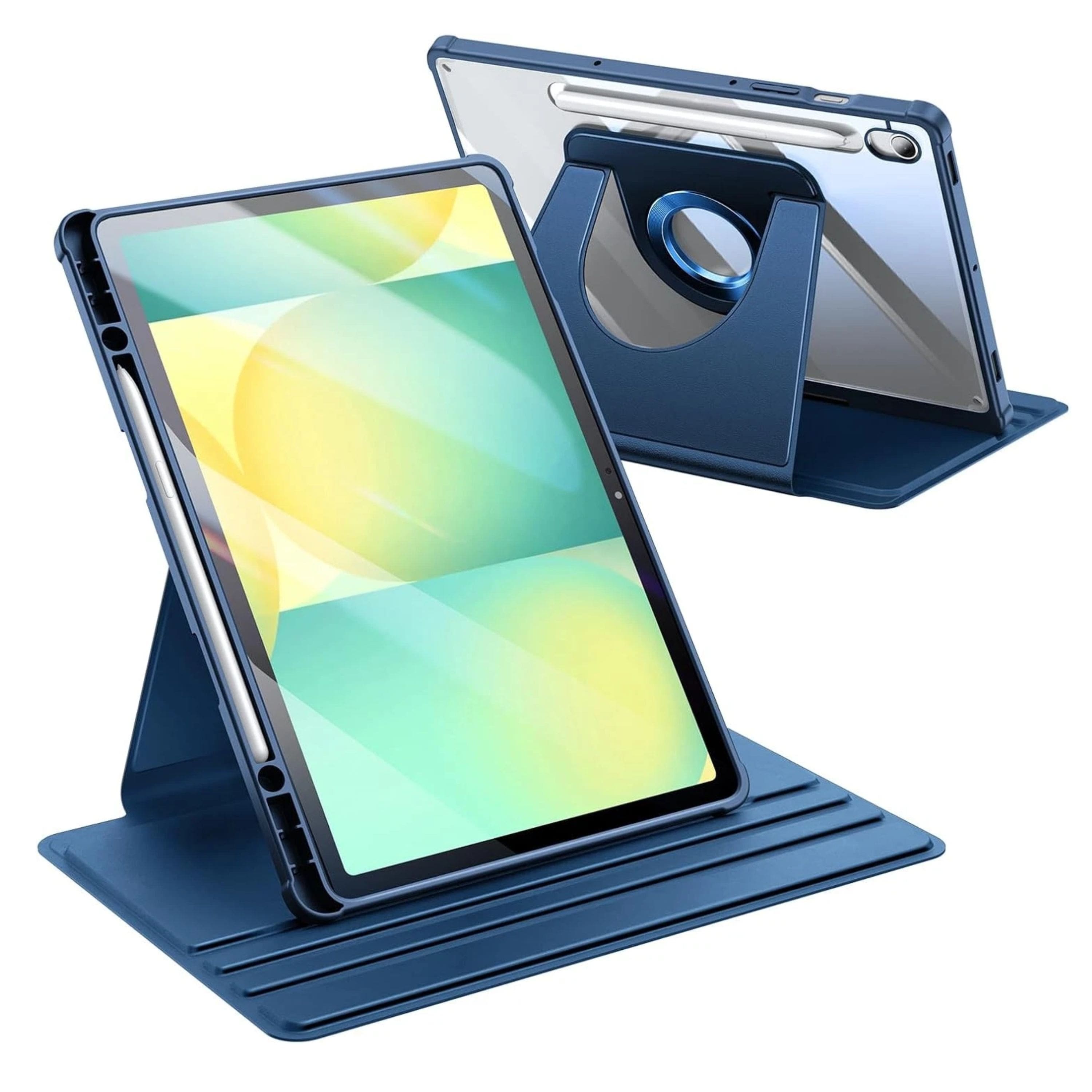 Kitcheniva - Rotating Case For Samsung Galaxy Tab S10 Lite/ S10 FE/ S9 FE 5G 10.9 Inch - Navy