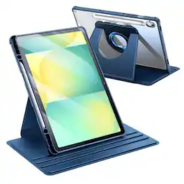 Kitcheniva - Rotating Case For Samsung Galaxy Tab S10 Lite/ S10 FE/ S9 FE 5G 10.9 Inch - Navy