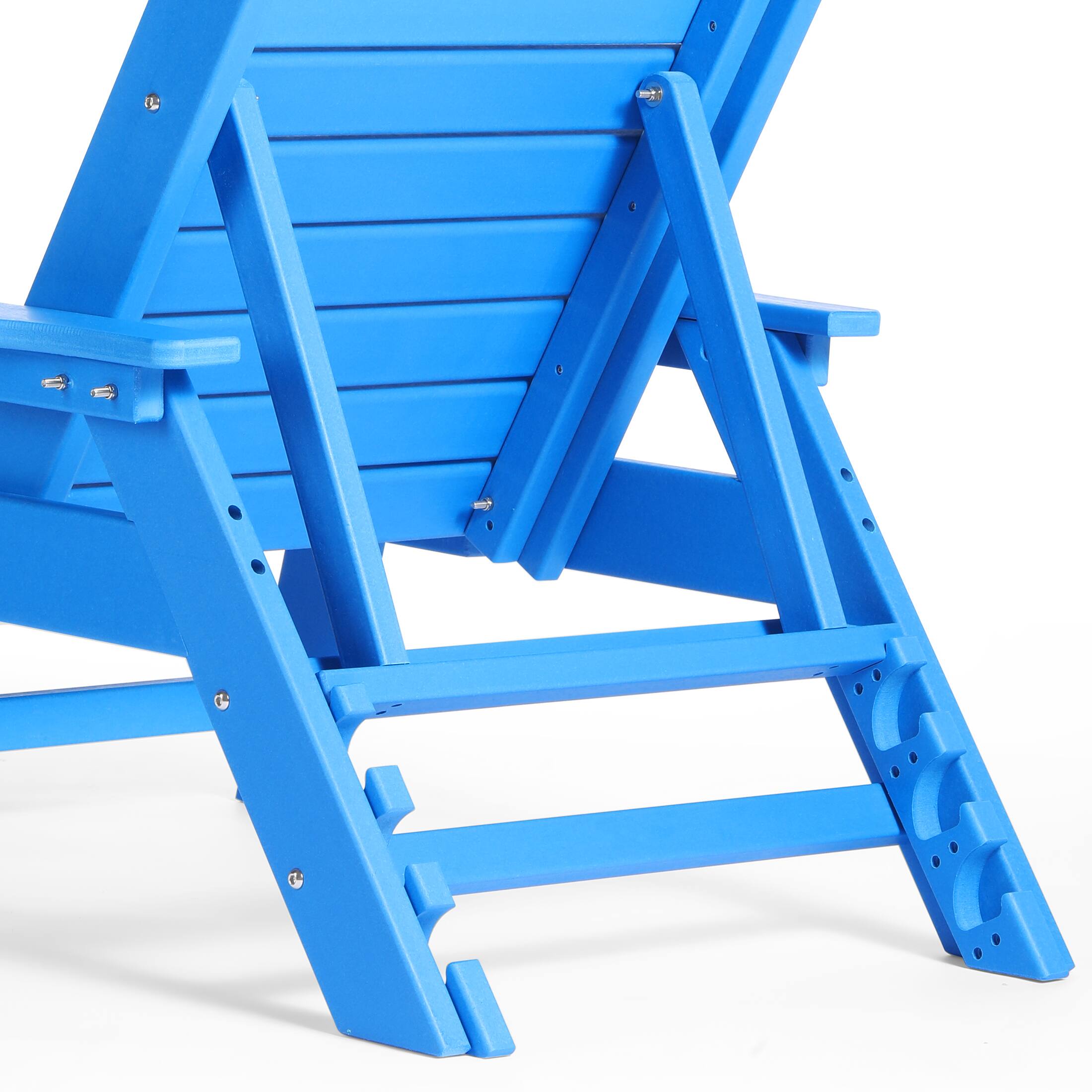 Alt View 6. WestinTrends - WestinTrends Malibu Poly Reclining Chaise Lounge - Pacific Blue.