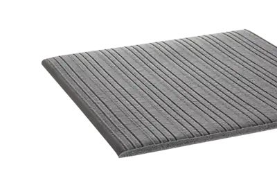 Front. Crown Mats - Crown Tuff-Spun Foot-Lover Anti-Fatigue Floor Mat, 27" x 36", Gray - Gray.