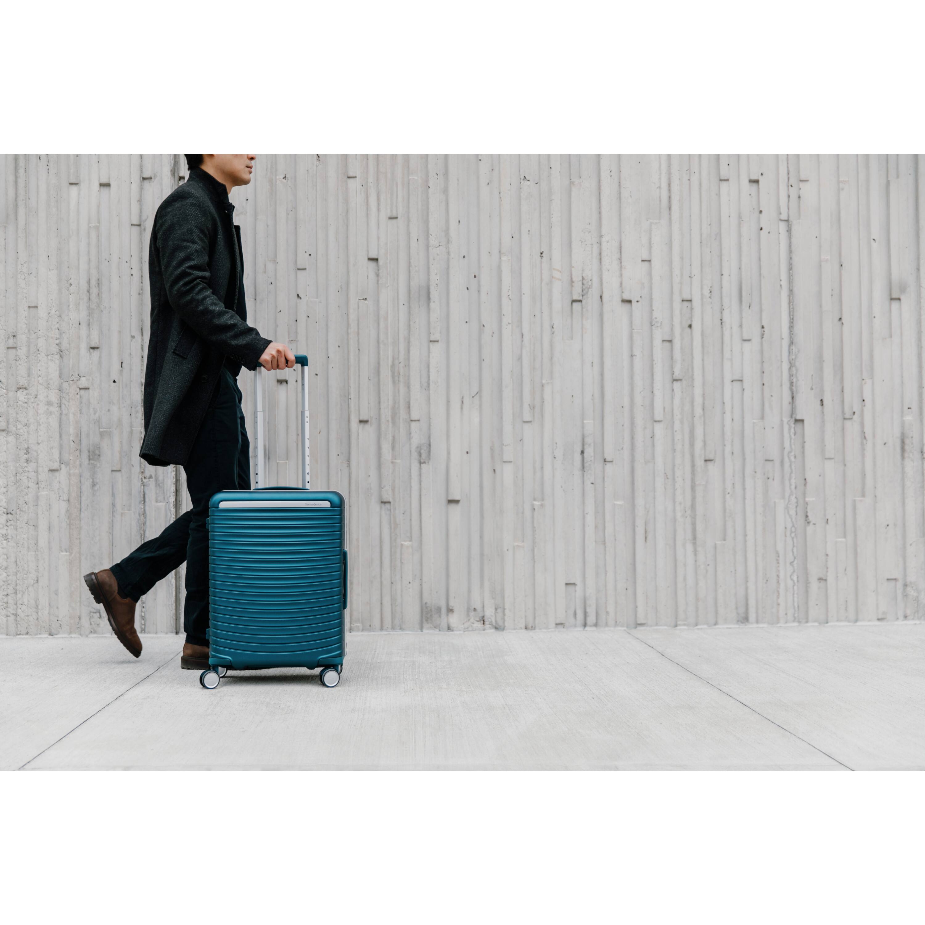 Alt View 7. Samsonite - Framelock Max Large Spinner Suitcase - Emerald Teal.