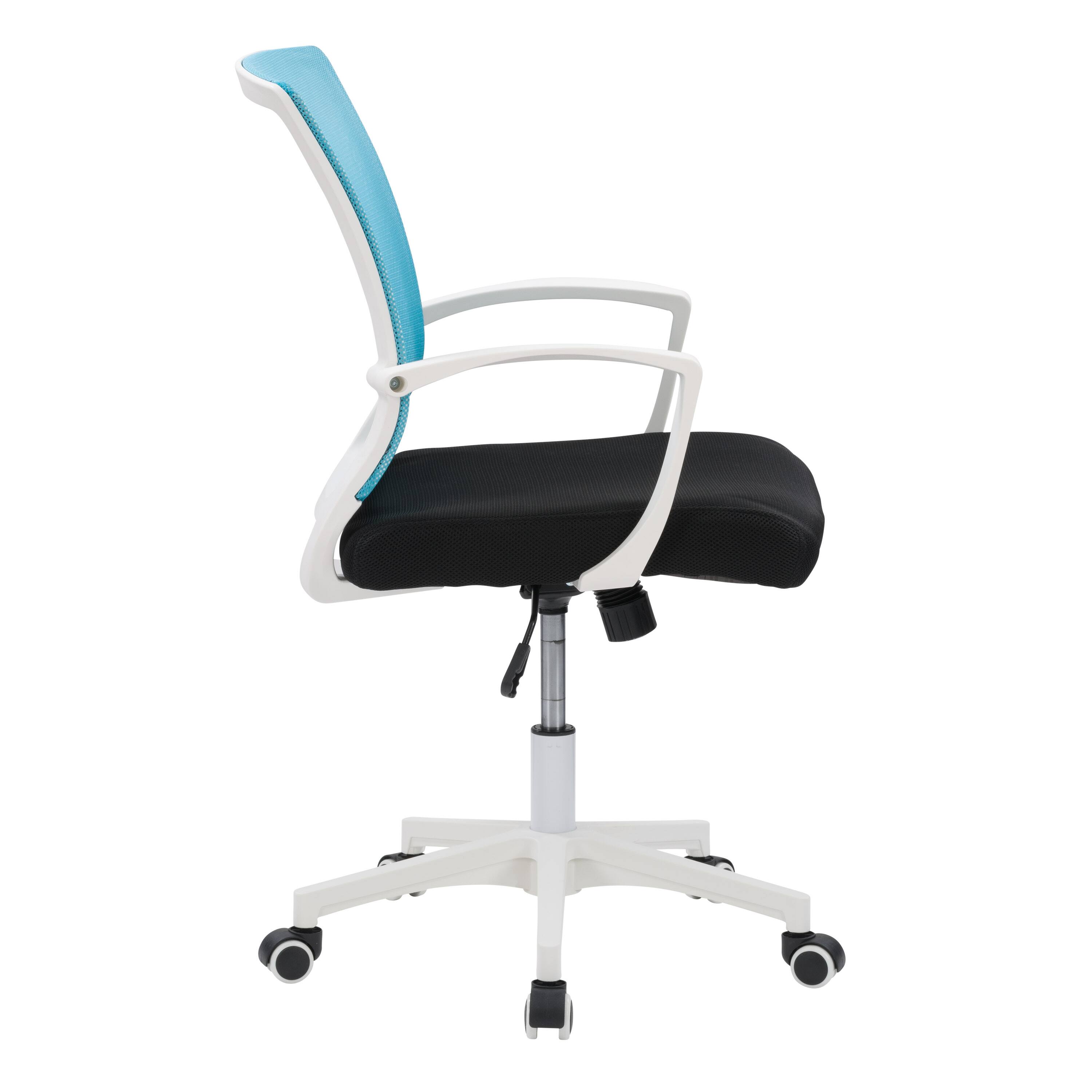 Alt View 11. CorLiving - Workspace Mesh Back Office Chair - Teal and White.