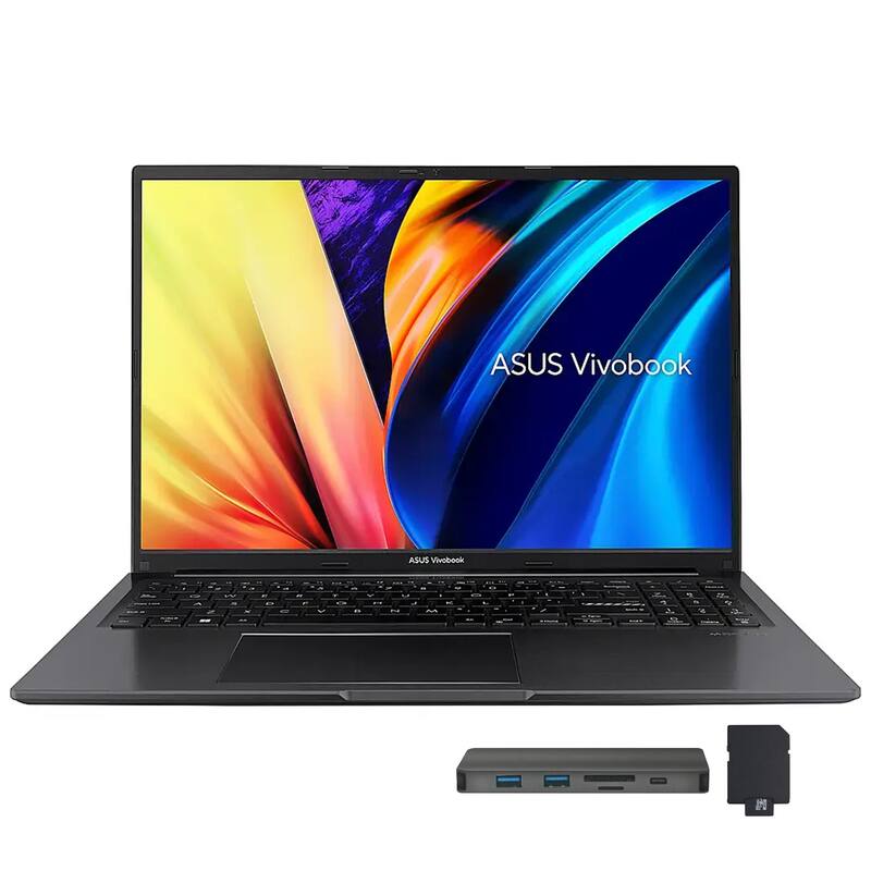 ASUS - Vivobook 16" WUXGA Laptop,Intel Core i7-1355U,40GB RAM,2TB SSD,Backlit Keyboard,Fingerprint,Win 11 Pro - Black