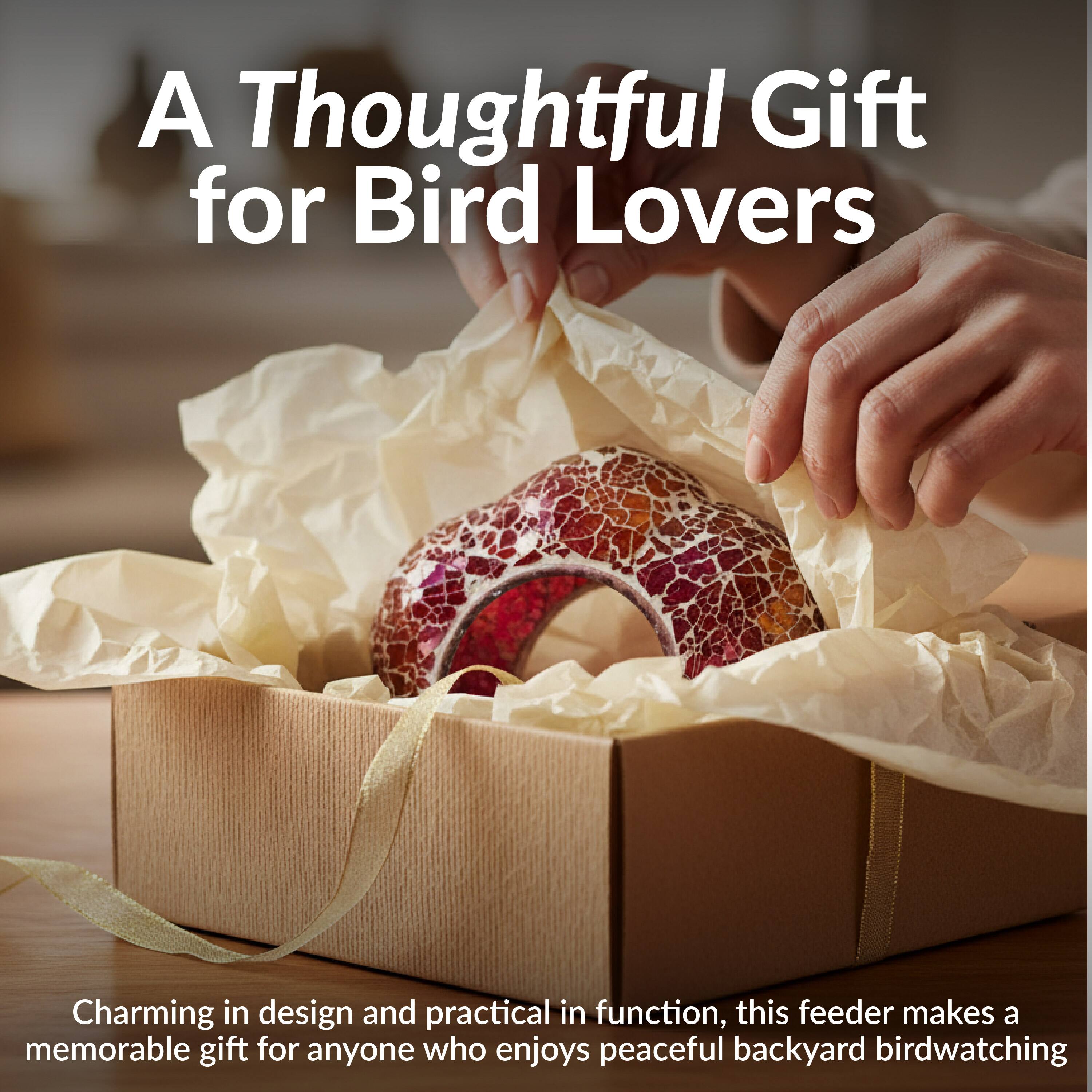 A Thoughtful Gift for Bird Lovers

Charming in design and practical in function, this feeder makes a memorable gift for anyone who enjoys peaceful backyard birdwatching.