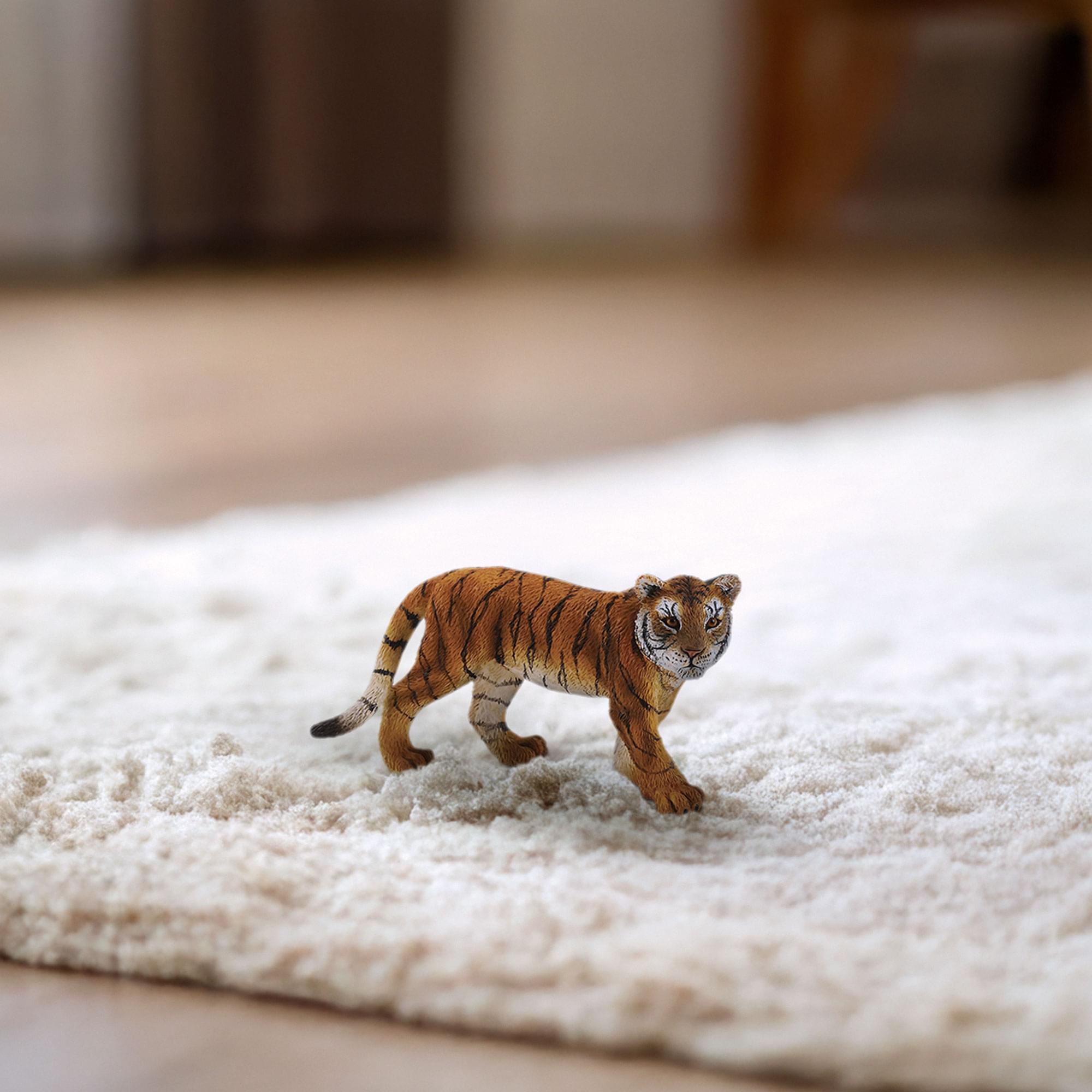 Alt View 10. Breyer - CollectA Wildlife Collection Miniature Figure | Tiger Cub - Orange.