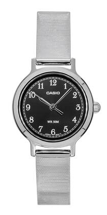 Casio - Standard Analog Stainless Steel Dial Quartz LTP-B170D-1BV Women's Watch - Black