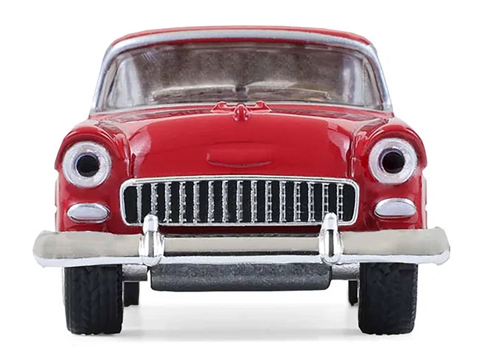 Back. Greenlight - 1955 Chevrolet Nomad Custom Wagon Red "Barrett-Jackson" Series 16 1/64 Diecast Model Car by Greenlight - Red.