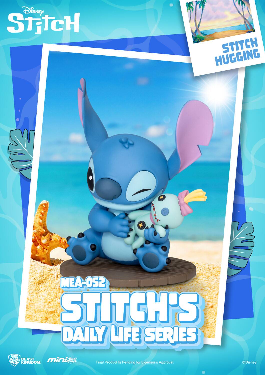 Disney Stitch Hugging MEA-052 Stitch's Daily Life Series. Final Product Is Pending for Licensor's Approval. Disney