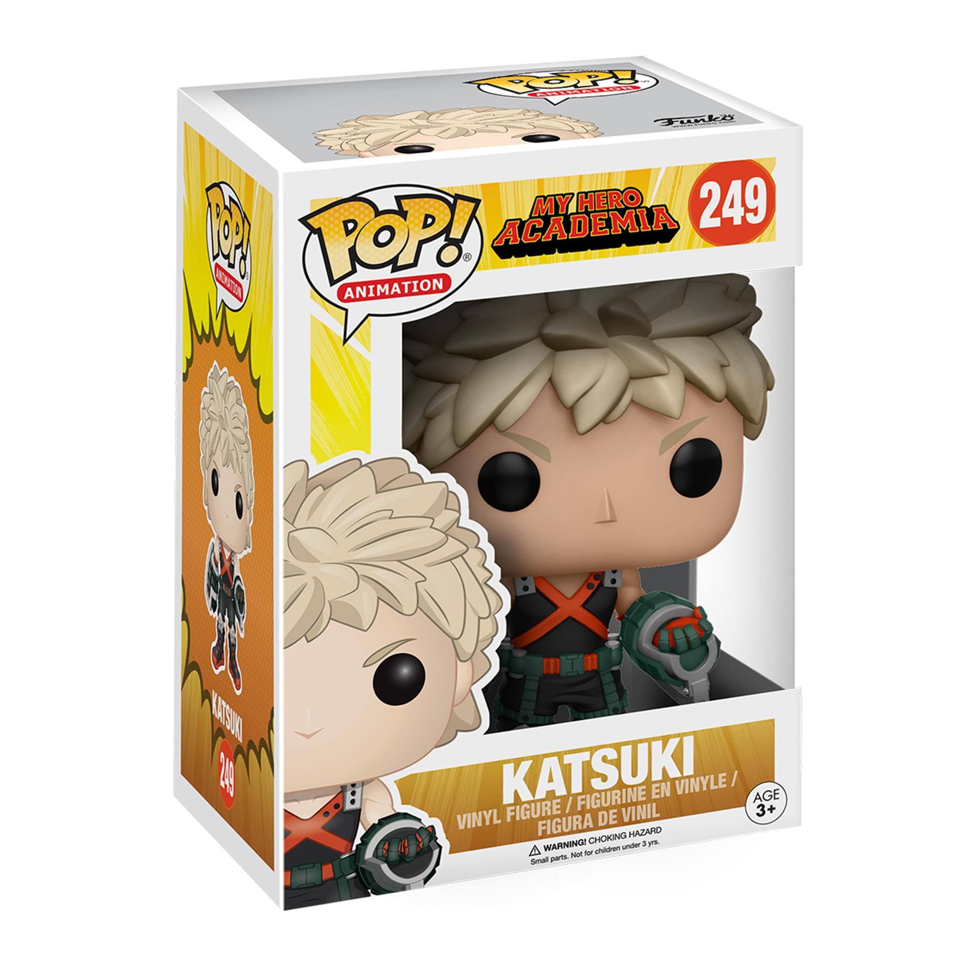 | PI SanS Funta MY HERO 249 P ACADEMIA QRRT POP! ANIMATION W Ce KATSUO 20 KATSUKI / FIGURINE EN VINYLE / AGE FIGURE VINIL 3+ VINYL FIGURA DE CHOKING HAZARD WARNING - a Sps 4 Nult - m Smal parts