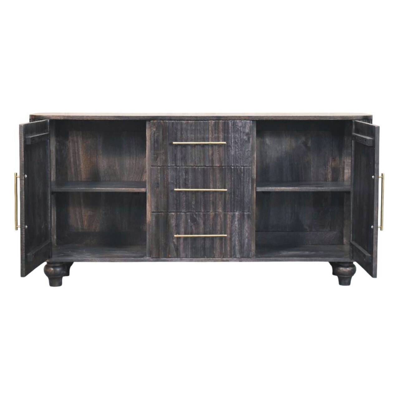 Angle. Artisan Furniture - Artisan Furniture Solid Wood Savoy Sideboard - Carbon Ash.