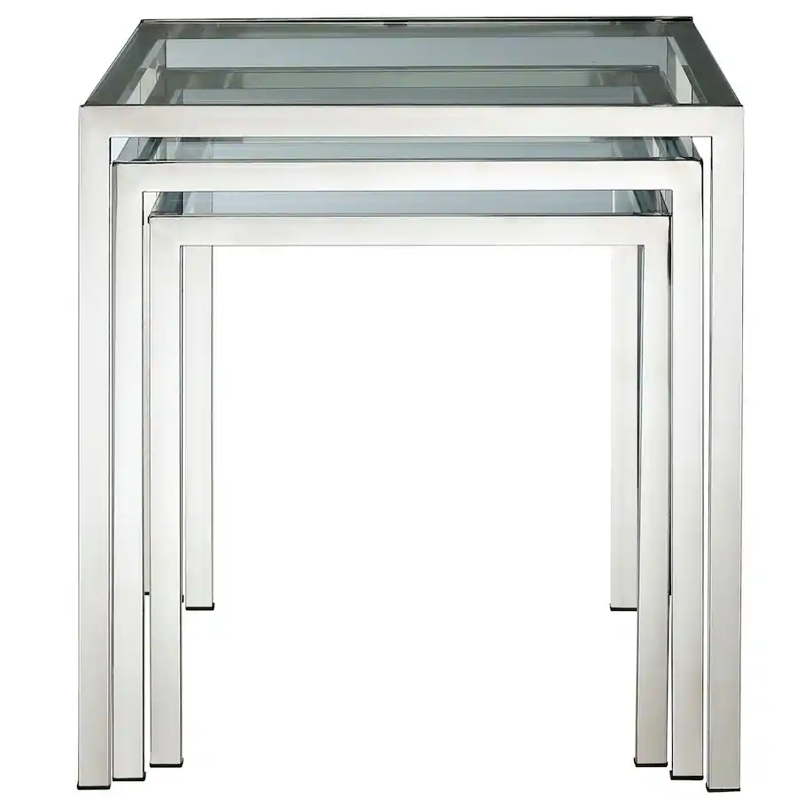 Nimble Models Nimble Nesting Table by Modway Silver - Best Buy