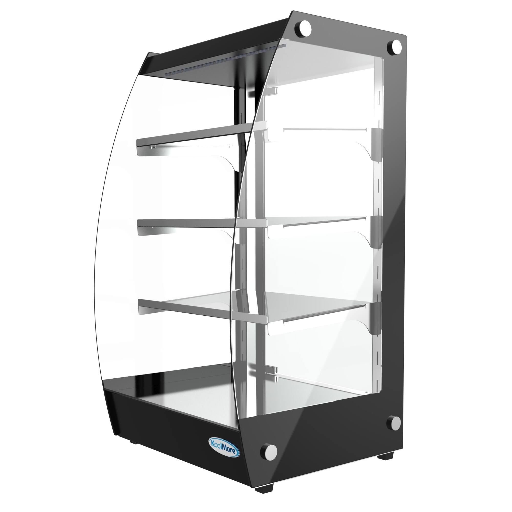 Alt View 1. Koolmore - 16 in. Commercial Glass Bakery Display Case, Self Service Pastry Case with LED lighting and Rear Door, 2.7 cu. ft. - Black.