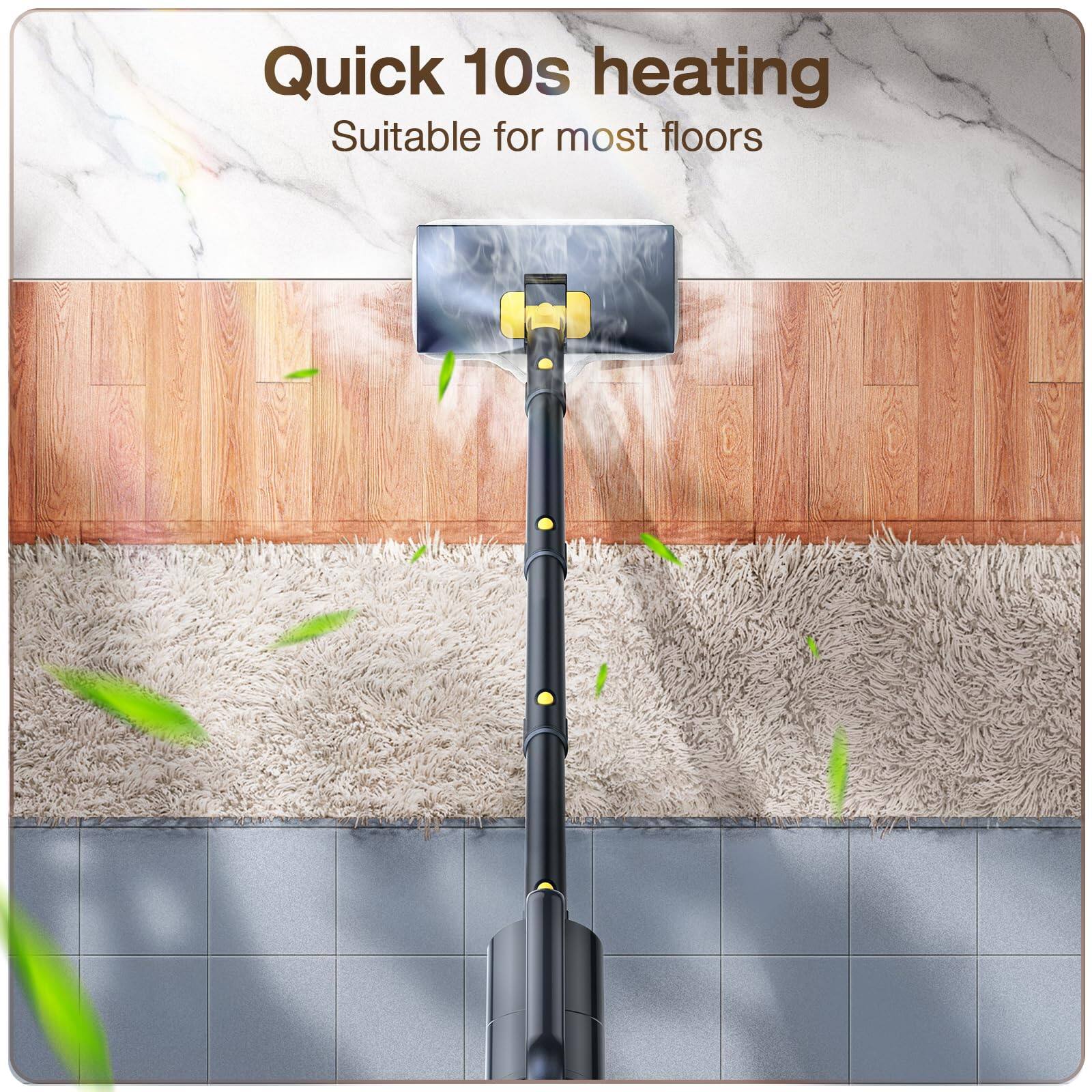 Quick 10s heating  
Suitable for most floors