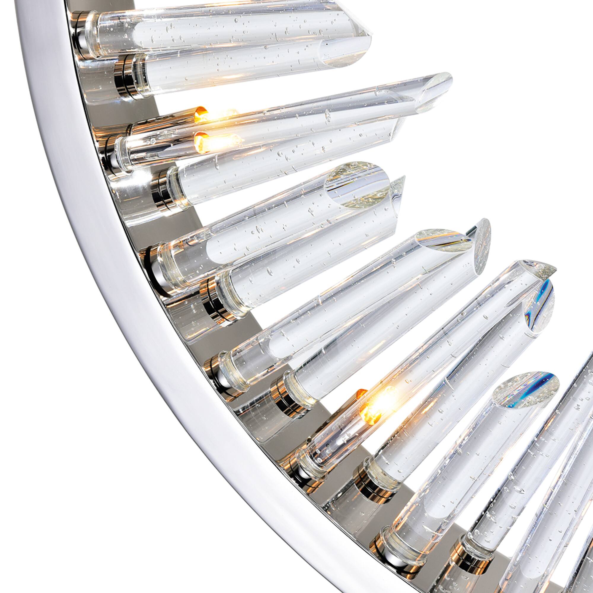 Left. CWI Lighting - Spiked 6 Light Chandelier With Polished Nickel Finish - Polished Nickel.