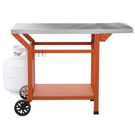 FEASTO - Outdoor Grill Table, 40’’x20’’ - Orange
