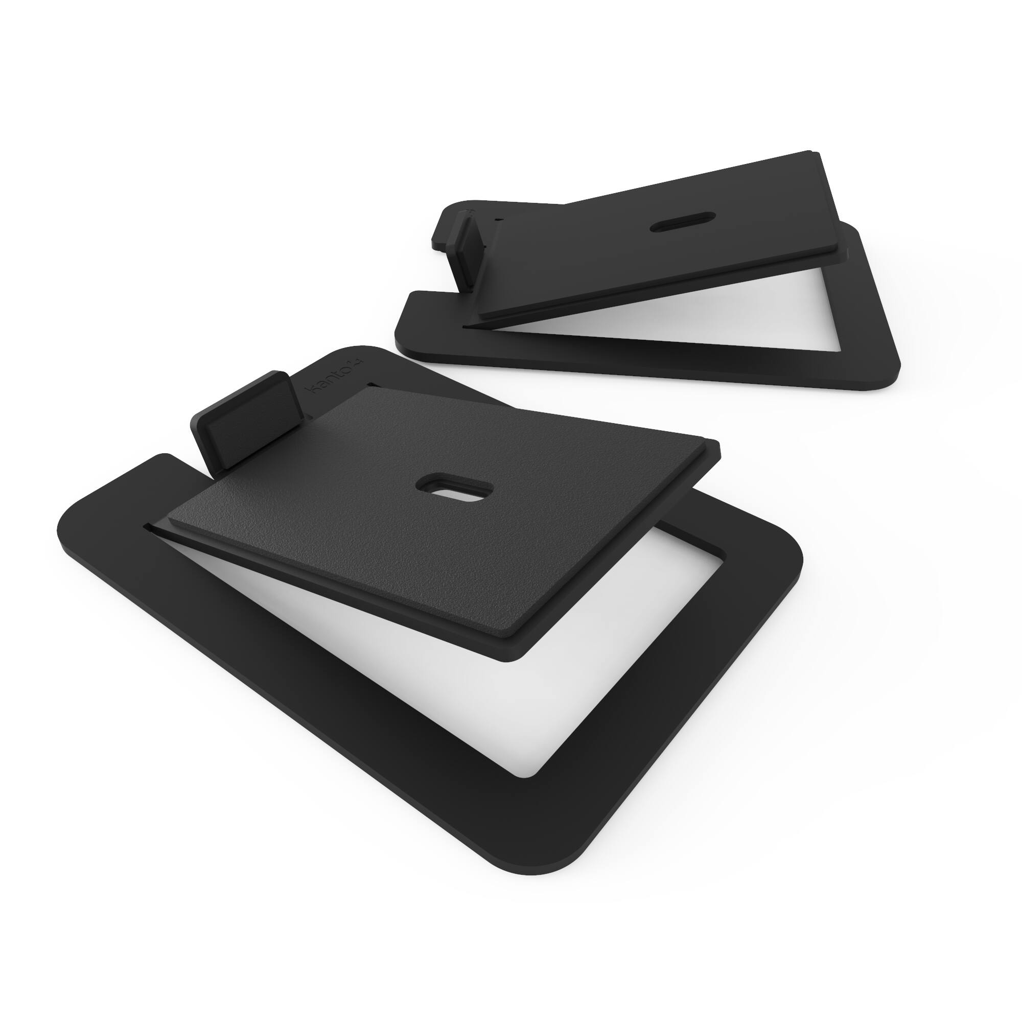 Angle. Kanto - Angled Desktop Speaker Stands for Large Speakers, Pair - Black.
