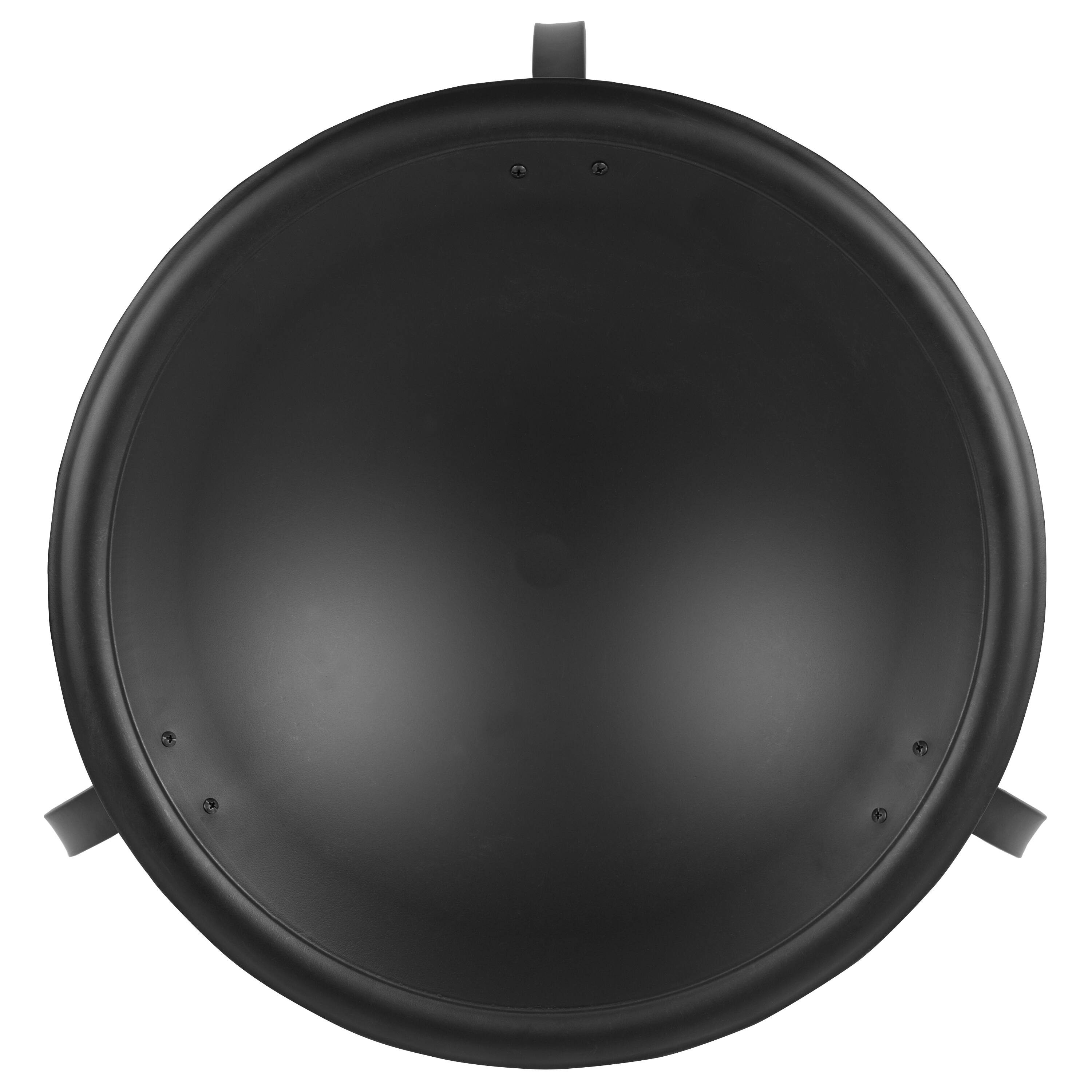 Alt View 7. Emma + Oliver - 22.5" Iron Foldable Wood Burning Outdoor Firepit with Mesh Screen & Poker - Black.