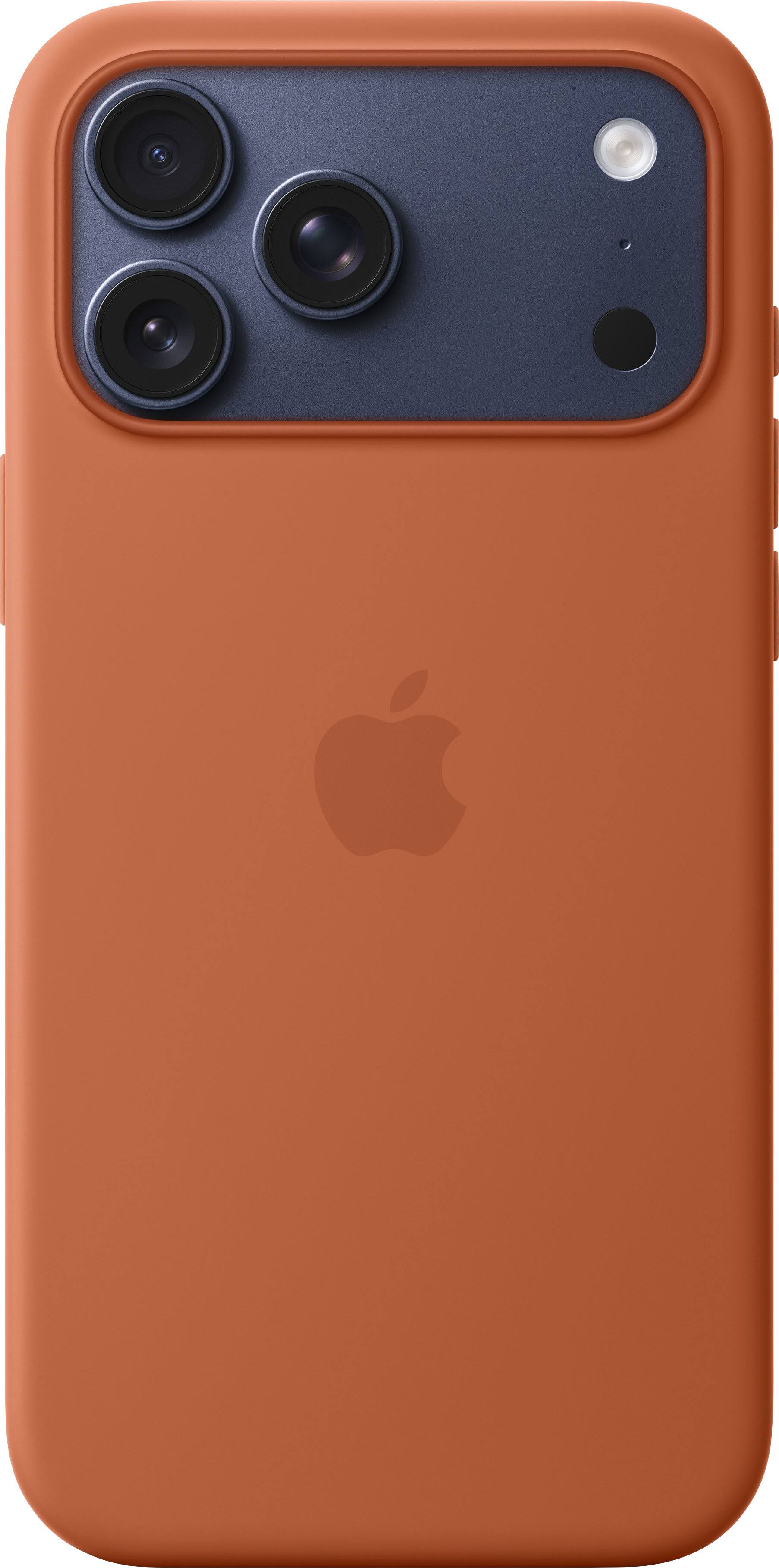 Alt View 2. Apple - iPhone 17 Pro Max Silicone Case with MagSafe - Terra Cotta.
