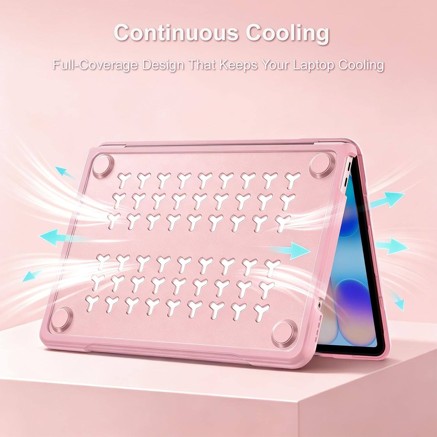 Continuous Cooling  
Full-Coverage Design That Keeps Your Laptop Cooling
