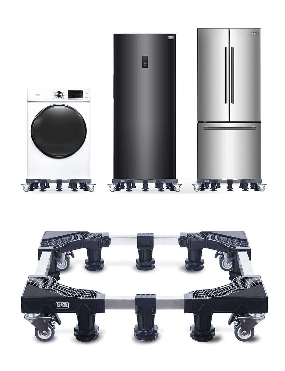 Black+Decker - Multi-Functional Appliance Stand with Wheels, BWS24