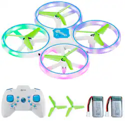 Contixo - Mini Light Up Drone with Remote Controller - Blue - Front_Zoom