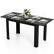 Front. Costway - Costway 47"-62" Extendable Dining Table for 4-8 People for Dining Room Home Office - Black.