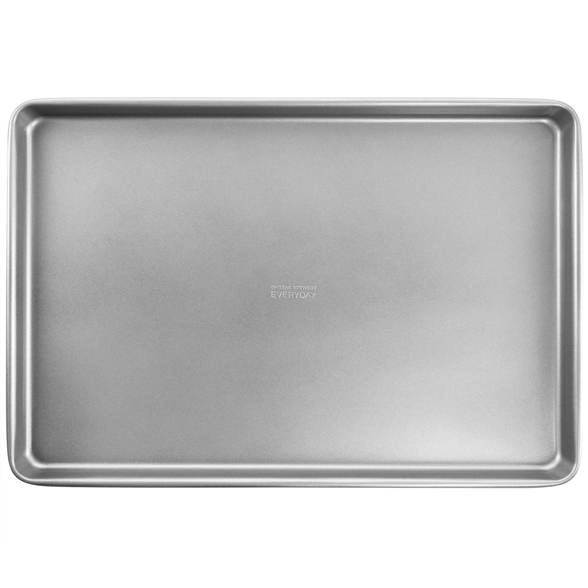 Martha Stewart - Everyday 17 Inch Nonstick Carbon Steel Cookie Sheet - Silver