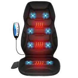 Comfier - Vibration Massage Seat Cushion with 8 Massage Nodes & 5 Modes - Black