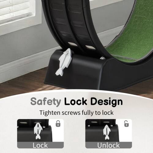 Safety Lock Design  
Tighten screws fully to lock  
1 & 1  
Lock  
Unlock