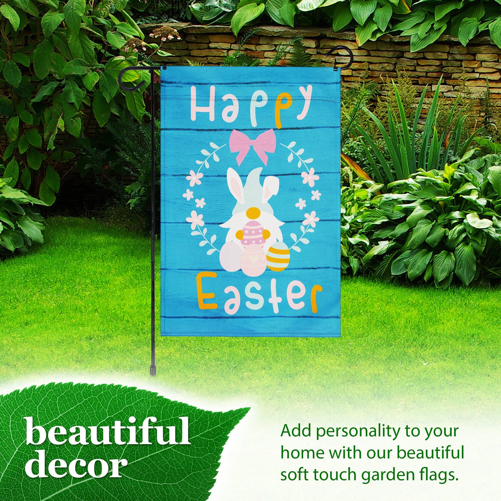 Happy Easter beautiful decor

Add personality to your home with our beautiful soft touch garden flags.
