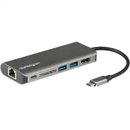 Startech - USB-C Multiport Adapter with HDMI - SD Reader - 2xA 1xC - PD 3.0