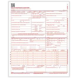 TFP - ComplyRight CMS-1500 Health Insurance Claim Forms , 8-1/2" x 11", Box of 1, 000 - White/Red