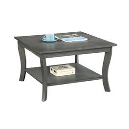 Convenience Concepts - American Heritage Square Coffee Table - Wirebrush Dark Gray