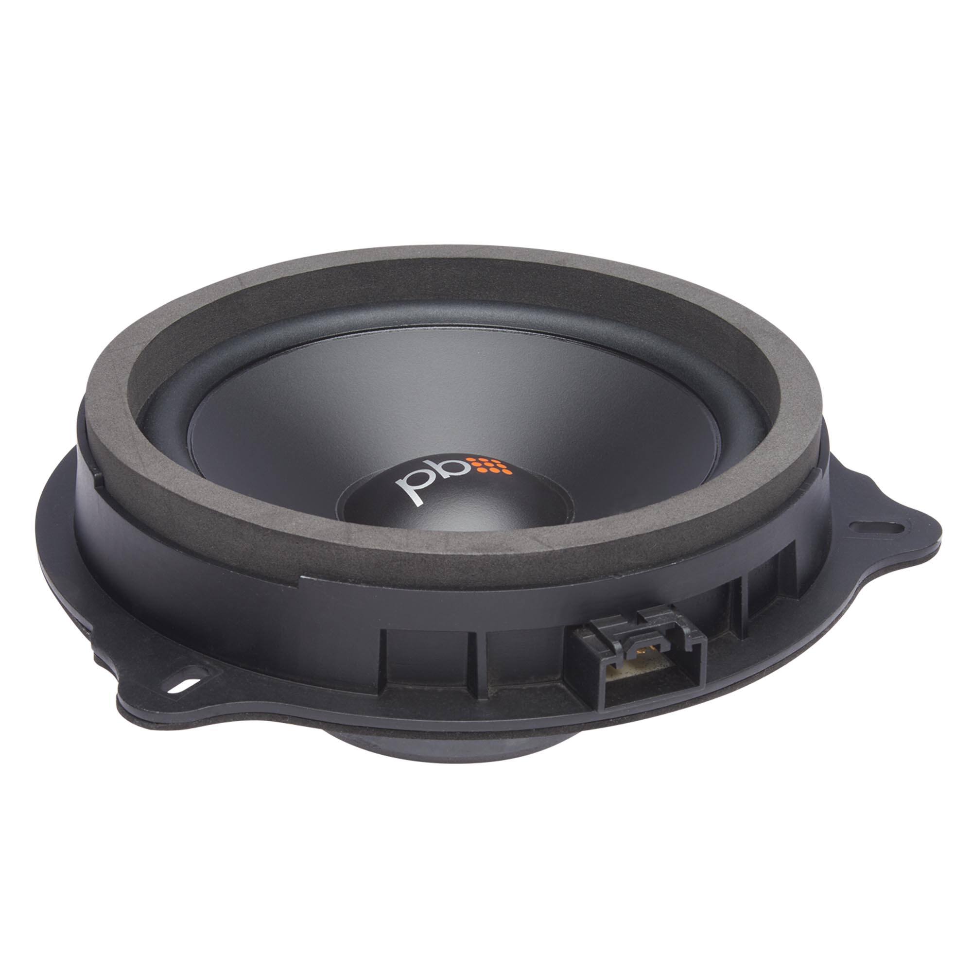 Alt View 10. Powerbass - PowerBass OE65C-FD - 6.5" Ford OEM Replacement Component Speakers - Pair - Black/Gray.