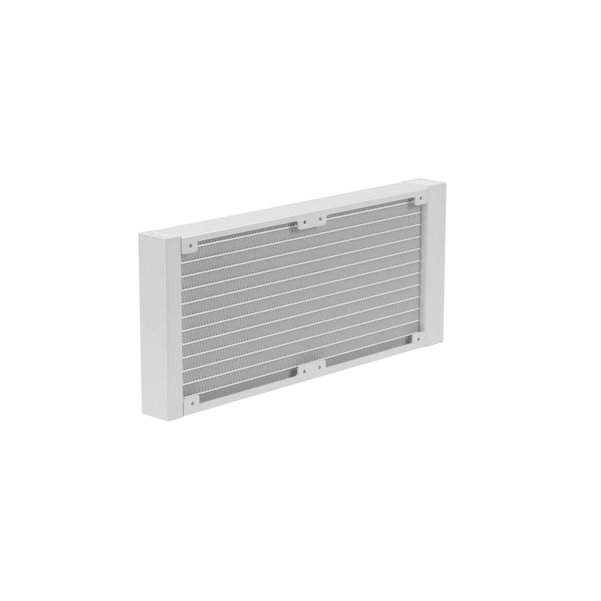 Alt View 2. GAMDIAS - CHIONE P5-240 White AIO 240mm CPU liquid cooler, temperature LCD display, AMD and Intel. - White.