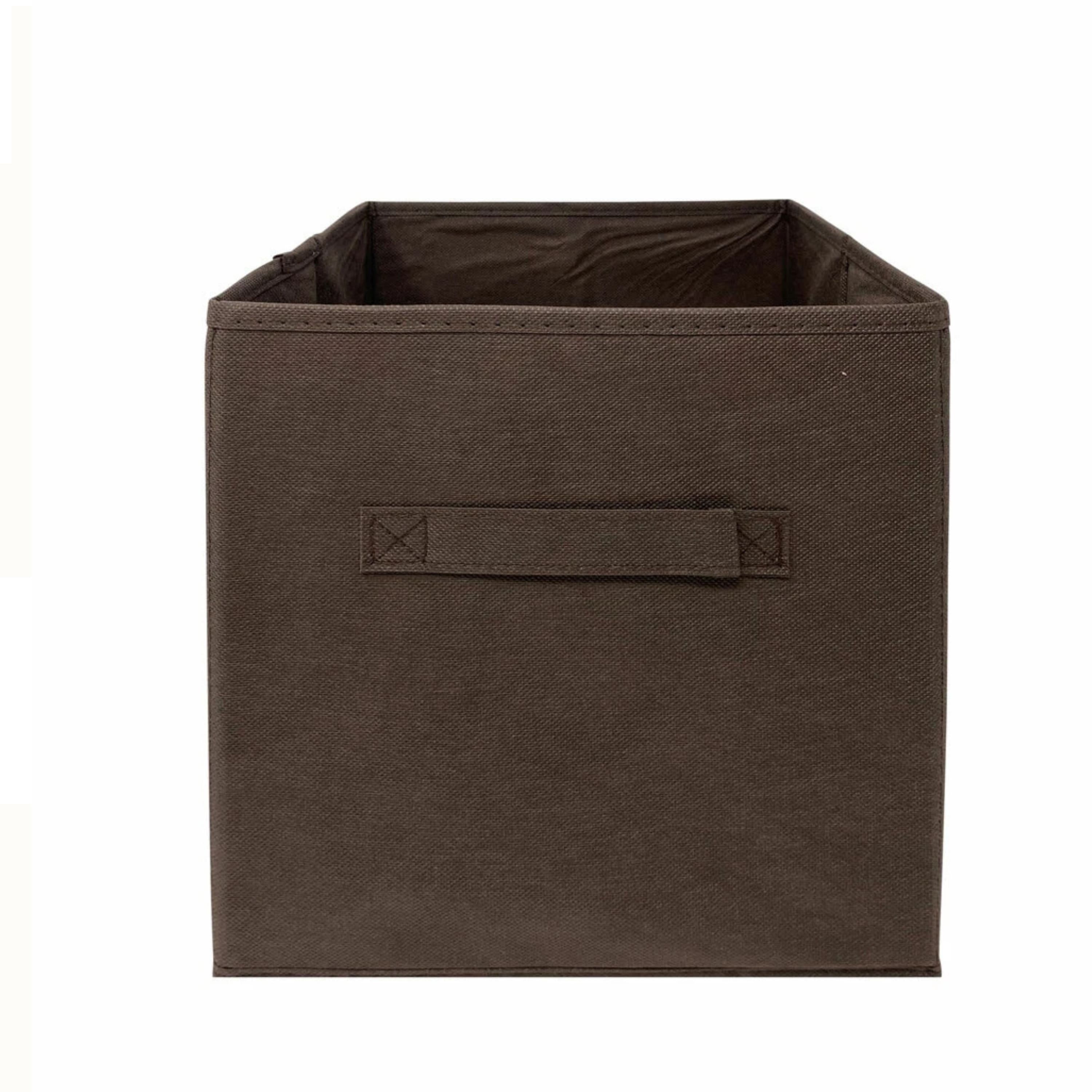 Kitcheniva - Fabric Storage Cube Bins Organizer Basket Containers Bins Fabric Handle 10 Inch 6 Pack Brown price history on PriceWatchPro